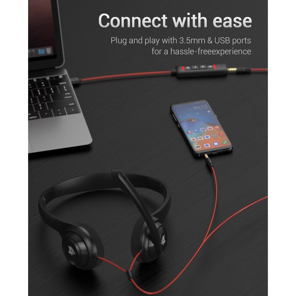 Pre Owned Computer Headset with Clear Microphone - Picture 9 of 10